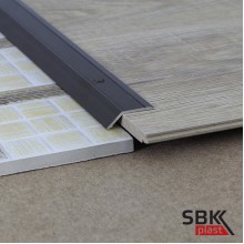 ПО-32/10 порог алюминиевый с насечками для стыков с перепадом  до 8 мм